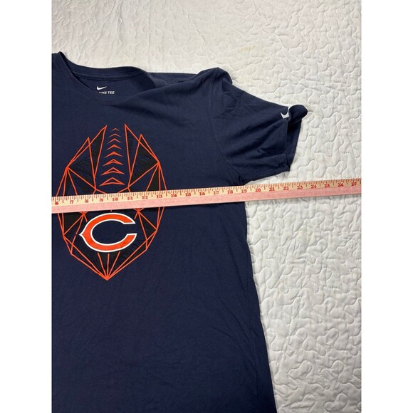 Nike Navy Blue NFL Chicago Bears Dry-fit Athletic Cut Tshirt size large - Picture 7 of 8